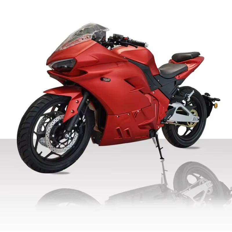 Manufacturer Central-Chain Motor 4000W Lithium 72V 120Ah Fast Electric Motorcycle