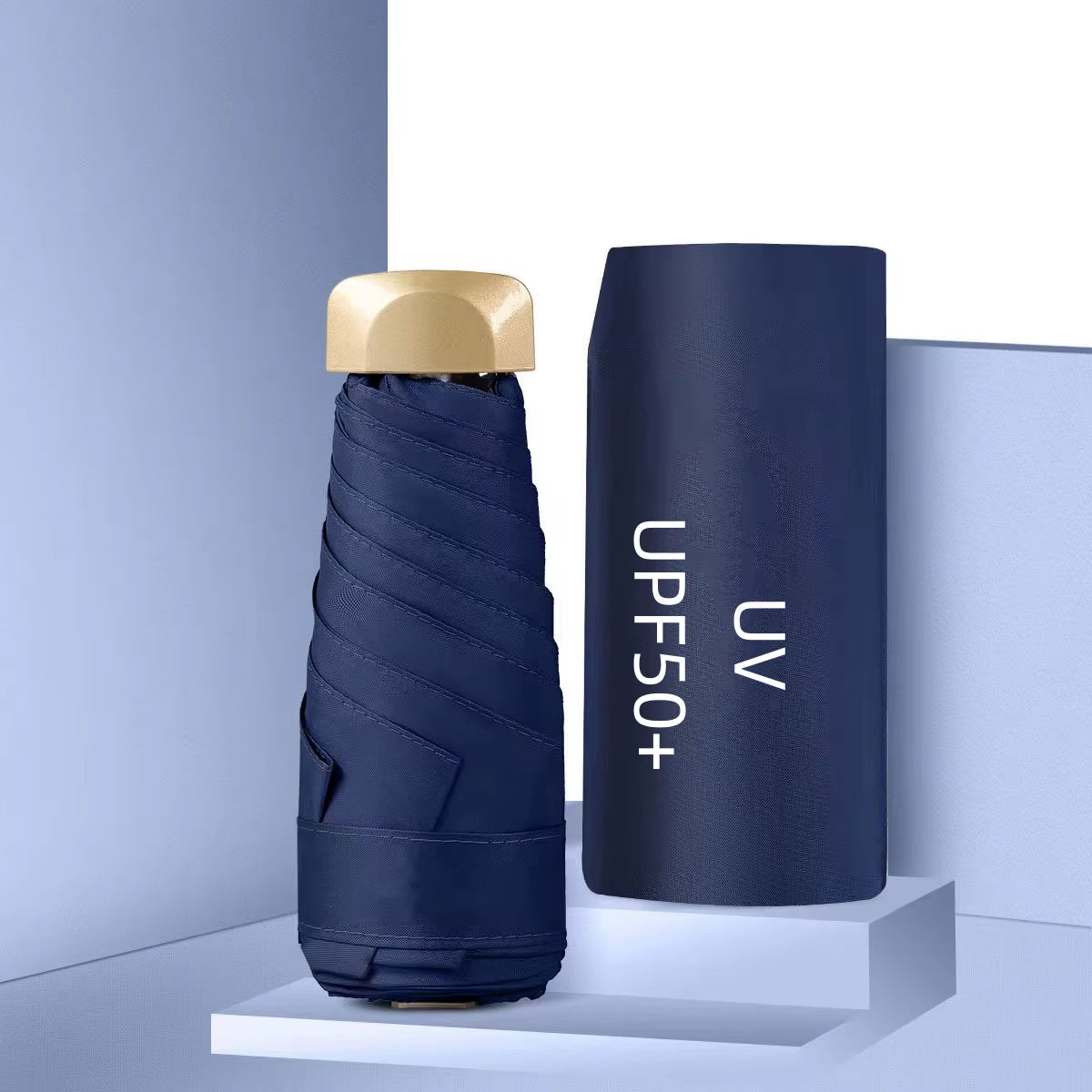 Mini Pocket Umbrella Small Sun Rain Umbrella Vinyl Folding Umbrella UV Ultraviolet Protection Sun Shade Pocket Parasol Capsule