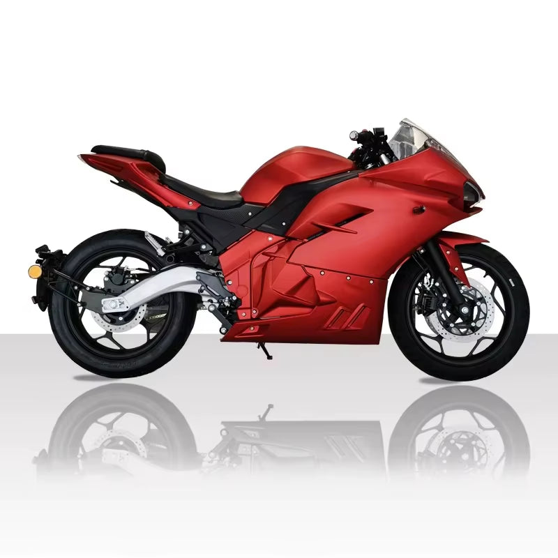 Manufacturer Central-Chain Motor 4000W Lithium 72V 120Ah Fast Electric Motorcycle
