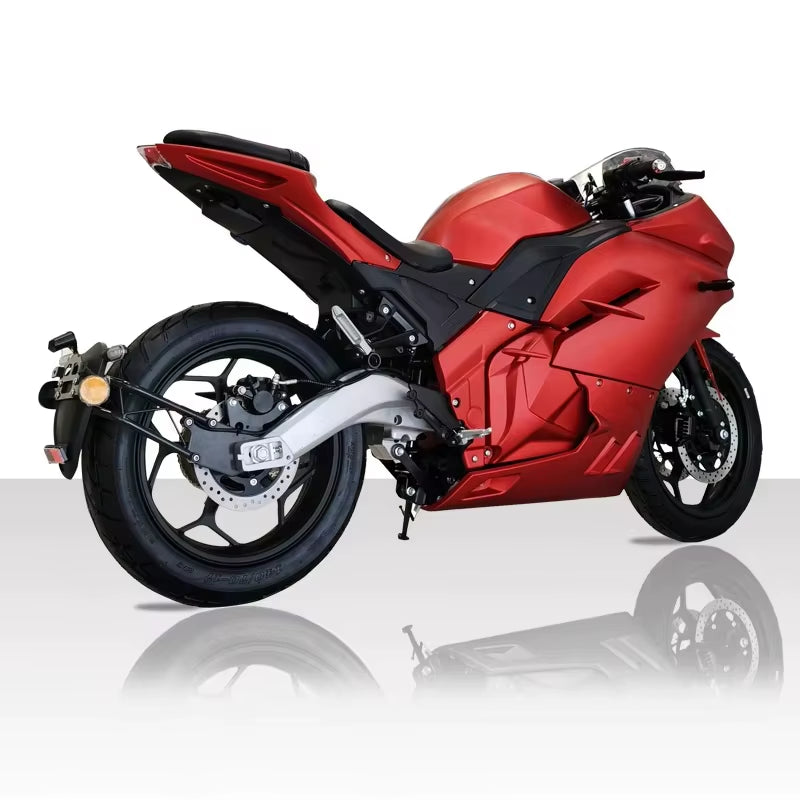 Manufacturer Central-Chain Motor 4000W Lithium 72V 120Ah Fast Electric Motorcycle