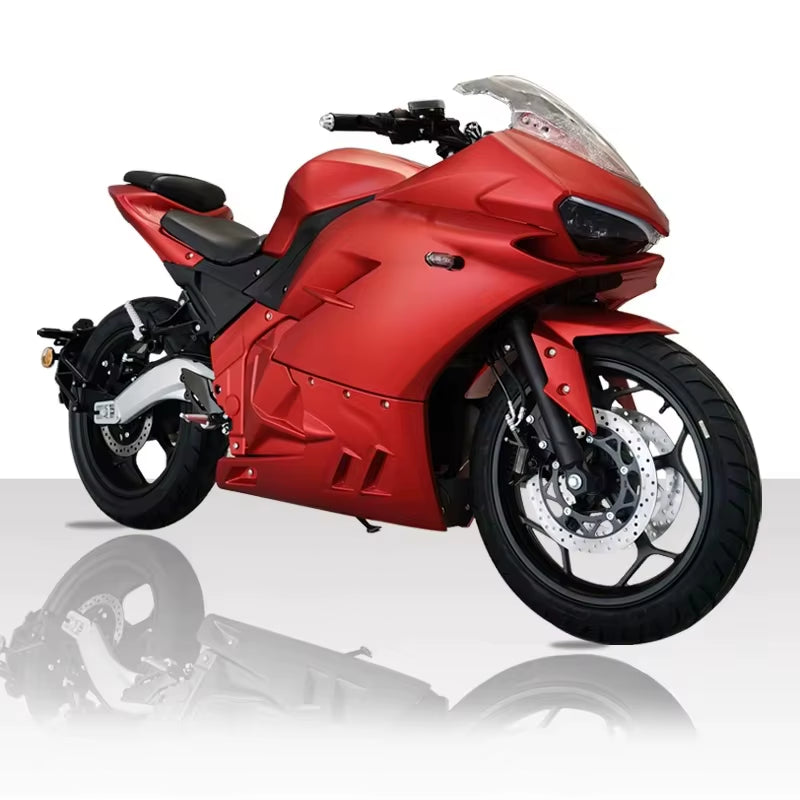 Manufacturer Central-Chain Motor 4000W Lithium 72V 120Ah Fast Electric Motorcycle