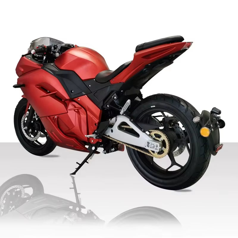 Manufacturer Central-Chain Motor 4000W Lithium 72V 120Ah Fast Electric Motorcycle