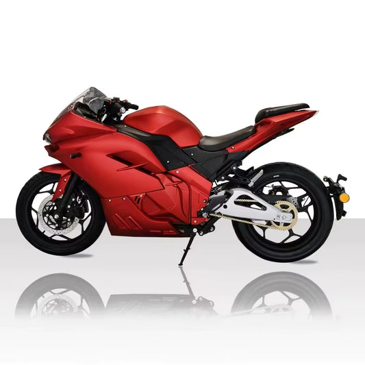 Manufacturer Central-Chain Motor 4000W Lithium 72V 120Ah Fast Electric Motorcycle